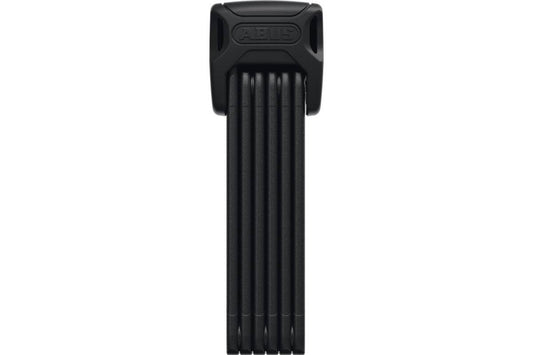 Ein hochsicheres schwarzes Faltschloss mit ABUS Plus Zylinder-System.